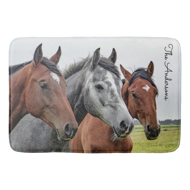 Tapis De Bain Beau Cheval Personnalisé (Devant)