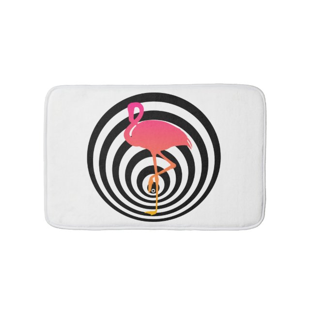 Tapis De Bain Beau flamant en cercles (Devant)