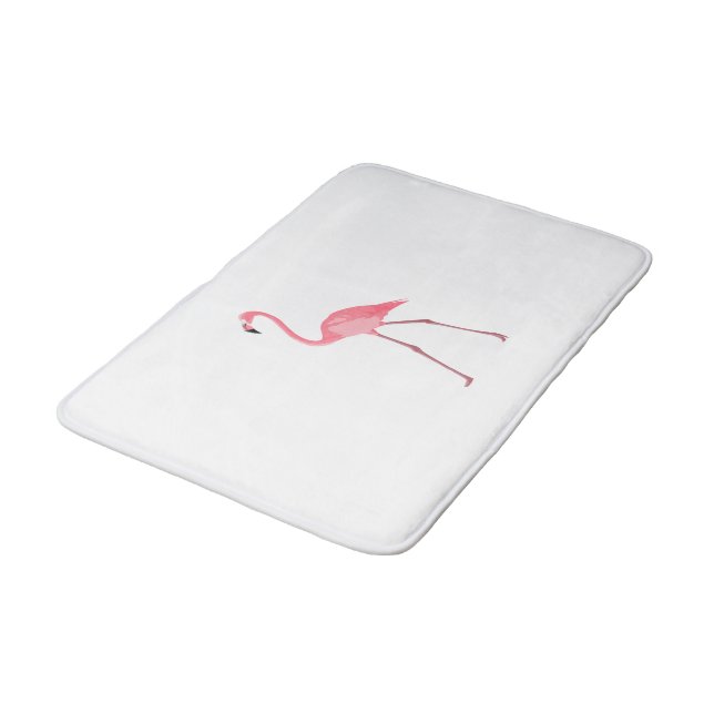 Tapis De Bain Beau Flamant rose rose (Angle)