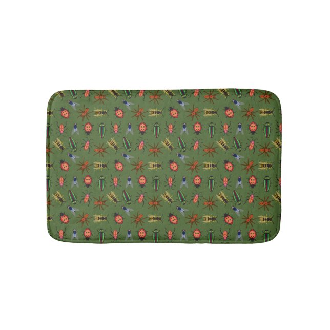 Tapis De Bain Beau Motif d'insectes (Devant)