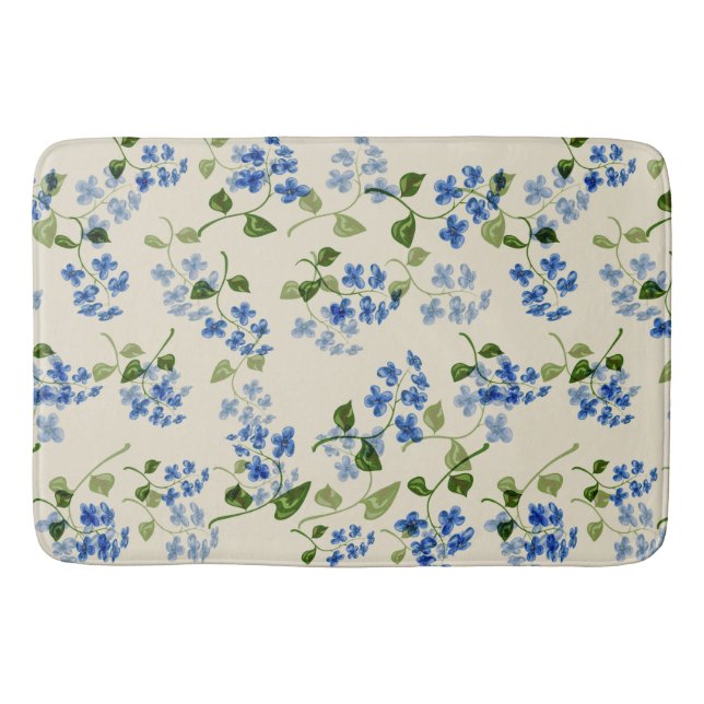 Tapis De Bain Beau motif fleuri sans soudure (Devant)