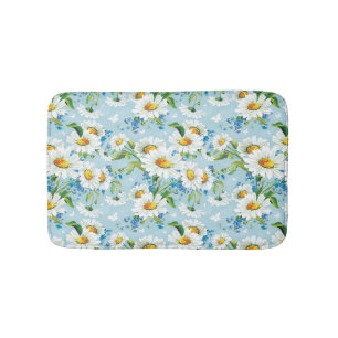 Tapis De Bain Beau motif floral lumineux élégant 2