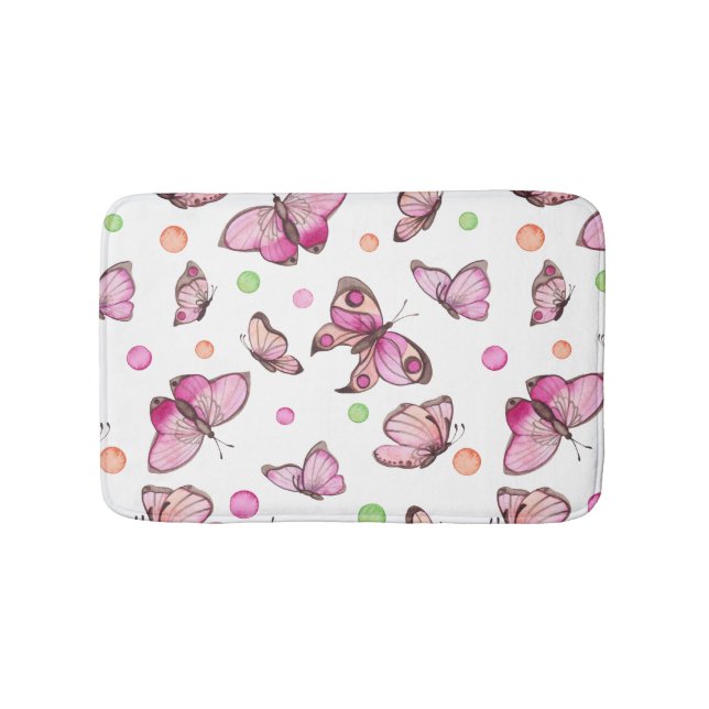 Tapis De Bain Beau papillon & Pois (Devant)