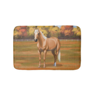 Tapis De Bain Beau Stallion Cheval Palomino Quarter