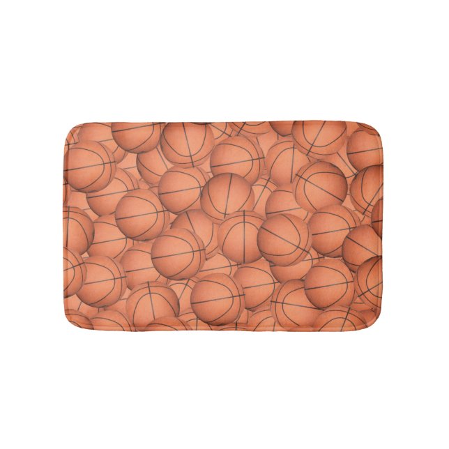 Tapis De Bain Beaucoup de boules de basket (Devant)