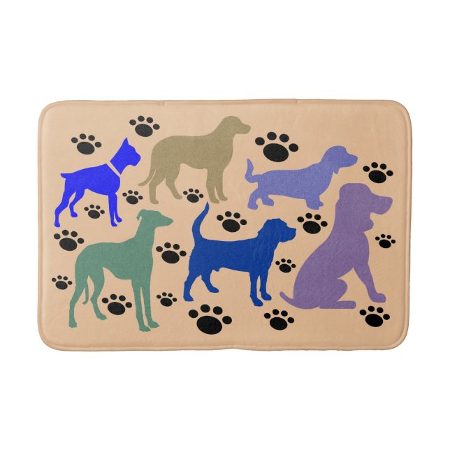 Tapis De Bain Beaucoup de Chiens Bain Mat (Devant)