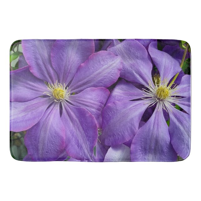 Tapis De Bain beauté clematis violette (Devant)