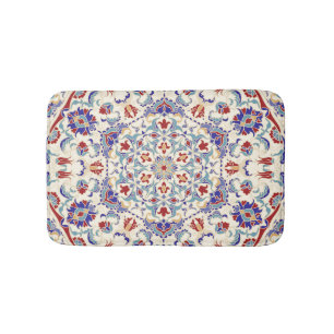 Tapis De Bain Beauté de Mandala : Mosaïque culturelle colorée