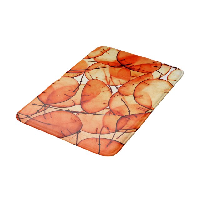 Tapis De Bain Beaytitiful Orange Leaf Bath Mat (Angle)