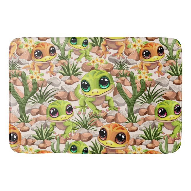 Tapis De Bain Bébé Geckos jote personnages de dessin (Devant)