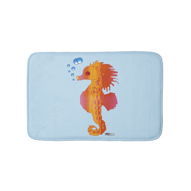 Tapis De Bain Bébé hippocampe à bulles (Devant)