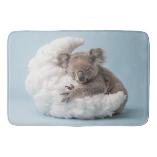 Tapis De Bain Bébé koala dormant paisiblement sur une lune duvet
