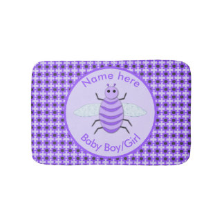 Tapis De Bain Bébé mou Bee Genre Révéler Neutre Personnalisé