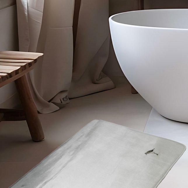 Tapis De Bain Bécasseau côtier sur la plage (Créateur téléchargé)