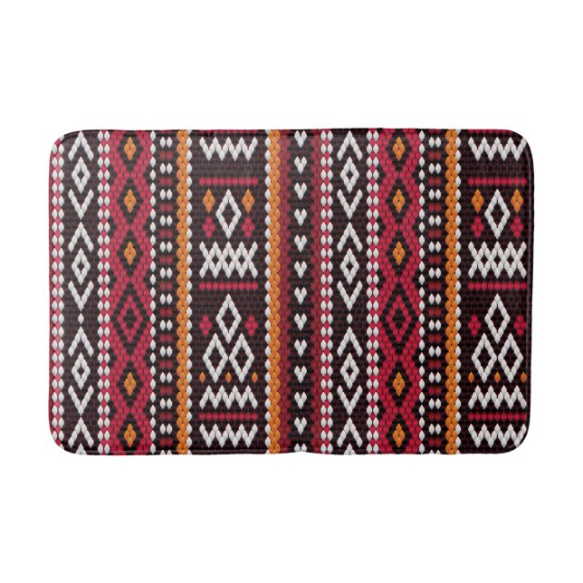 Tapis De Bain Bedouin Sadu Fabric Pattern (Devant)