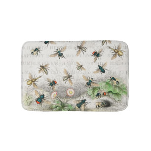 Tapis De Bain Bee Honey Travailleur Queen Bees Antique