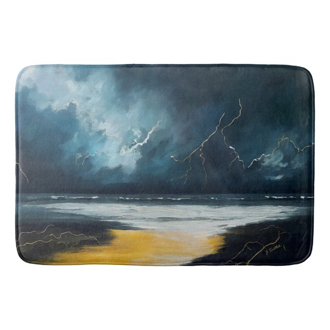 Tapis De Bain Before The Storm – Abstract Seascape (Devant)