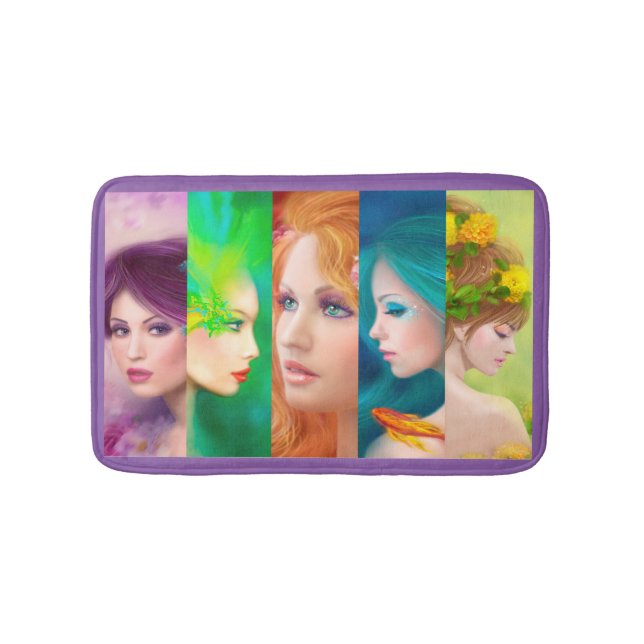 Tapis De Bain Belle Femme face collage (Devant)