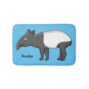 Tapis De Bain Belle illustration de tapir de dessin animé
