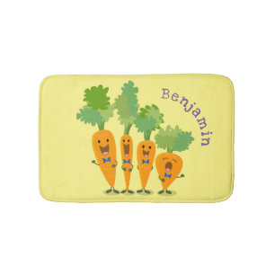 Tapis De Bain Belle illustration du quatuor de carottes à carott