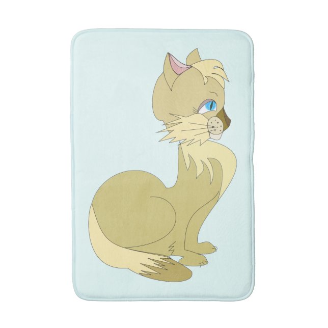 Tapis De Bain Belle Mat de bain de chat (Devant (Vertical))