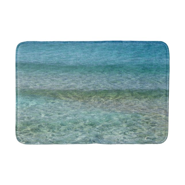 Tapis De Bain Belle mer des Caraïbes calme (Devant)