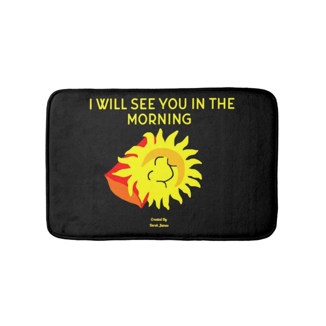Tapis De Bain Belle Nuit Soleil Petit Bain Mat (Devant)