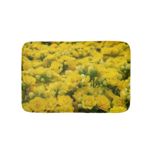 Tapis De Bain Belle petite fleur jaune fleurie photo florale