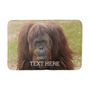Tapis De Bain Belle photographie de Borneo Orangutan