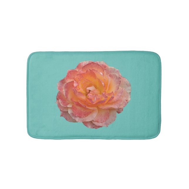 Tapis De Bain Belle pivoine orange (Devant)