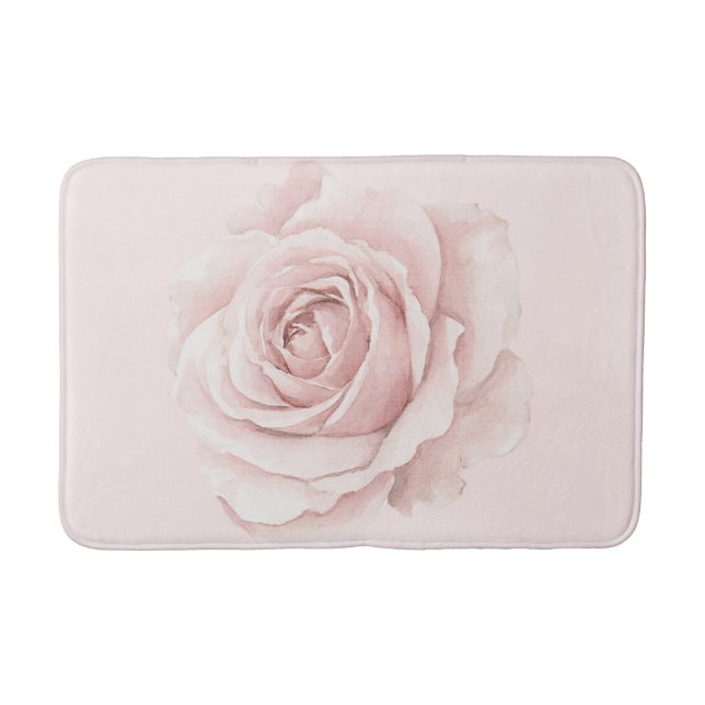 Tapis De Bain Belle Rose Belle Fleur Rose (Devant)