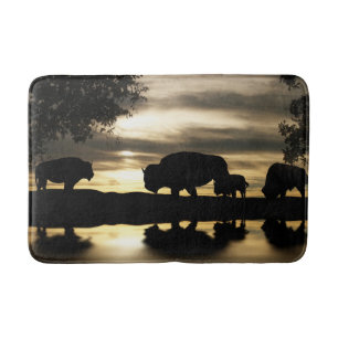 Tapis De Bain Belle salle de bain du sud-ouest avec Buffaloes