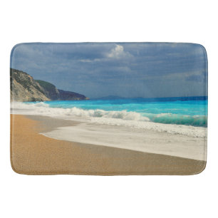 Tapis De Bain Belle Turquoise Bleue Mer Tropicale Photographie