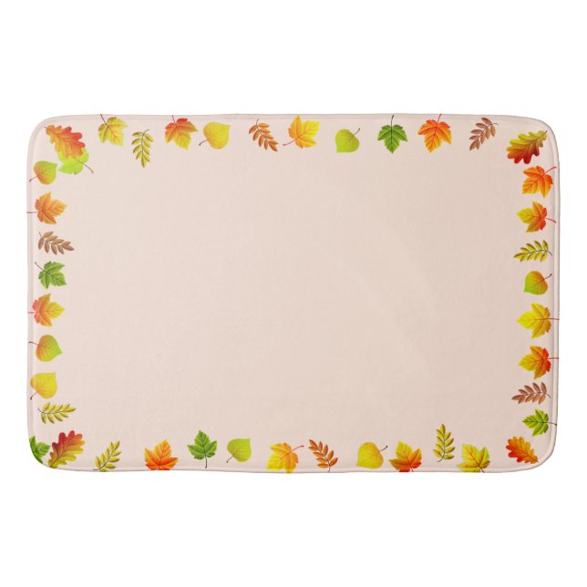 Tapis De Bain Belles Feuilles d'Automne (Devant)