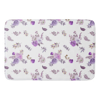 Tapis De Bain Belles fleurs violettes sur
