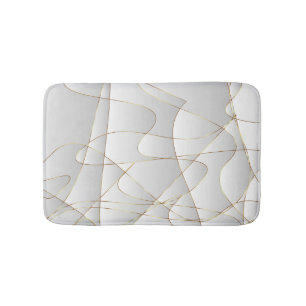 Tapis De Bain Belles lignes dorées