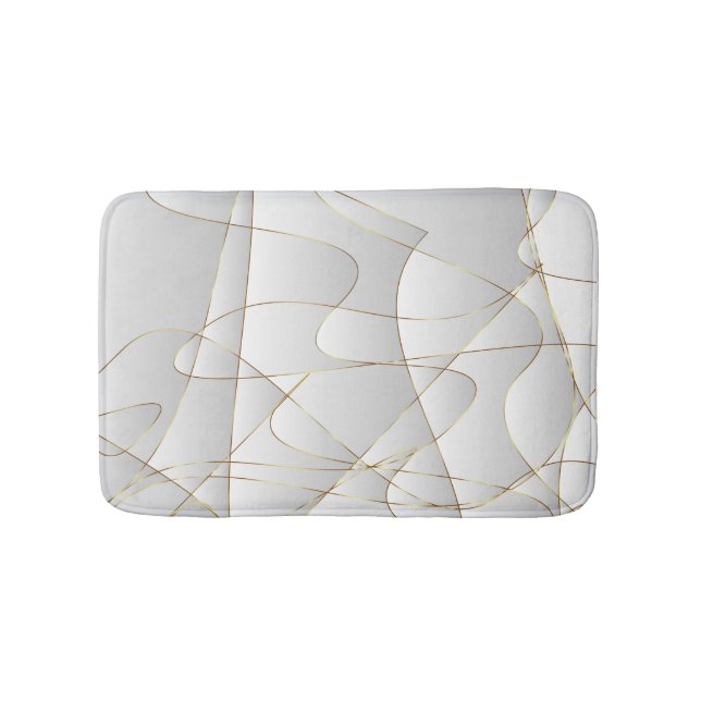 Tapis De Bain Belles lignes dorées (Devant)