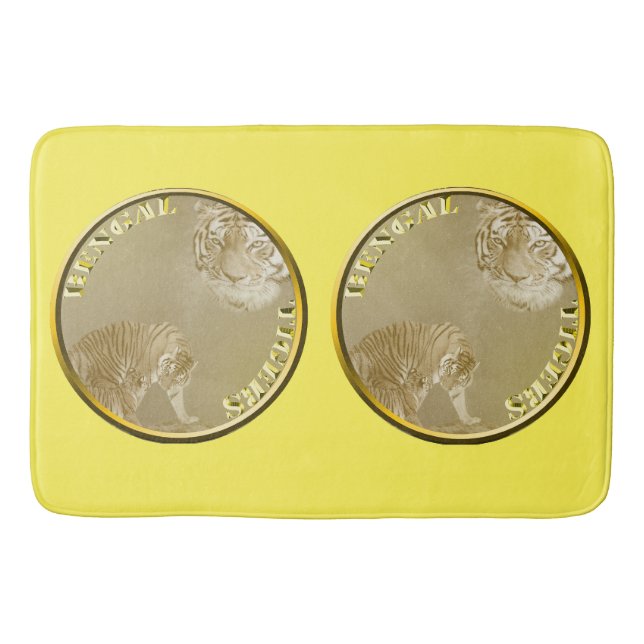 Tapis De Bain Bengals Tigers Gold Coin, (Devant)