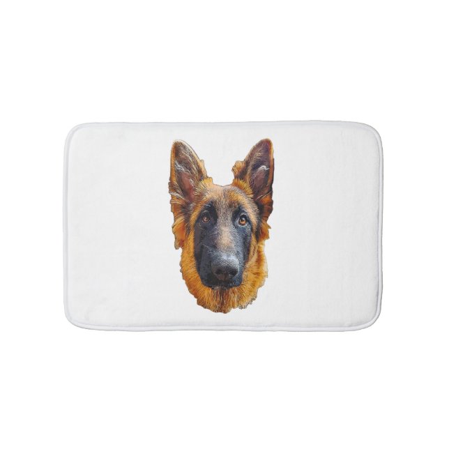 Tapis De Bain Berger allemand mignon Chien chiot (Devant)