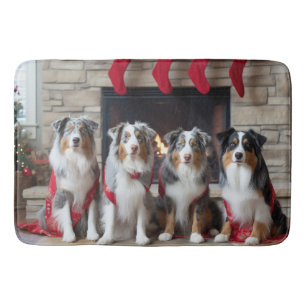 Tapis De Bain Berger Australien au coin du feu de Noël