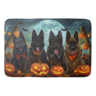 Tapis De Bain Berger belge Halloween Éffrayant