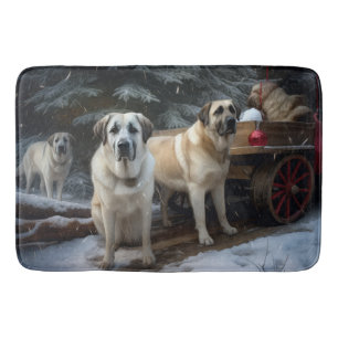 Tapis De Bain Berger d'Anatolie décoration de Noël traîneau enne
