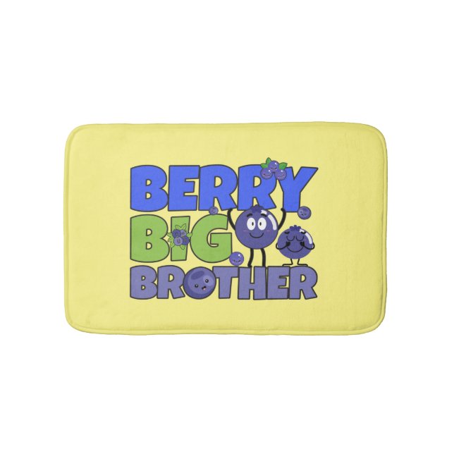 Tapis De Bain Berry Big Brother - Pun à bleuets - frère (Devant)