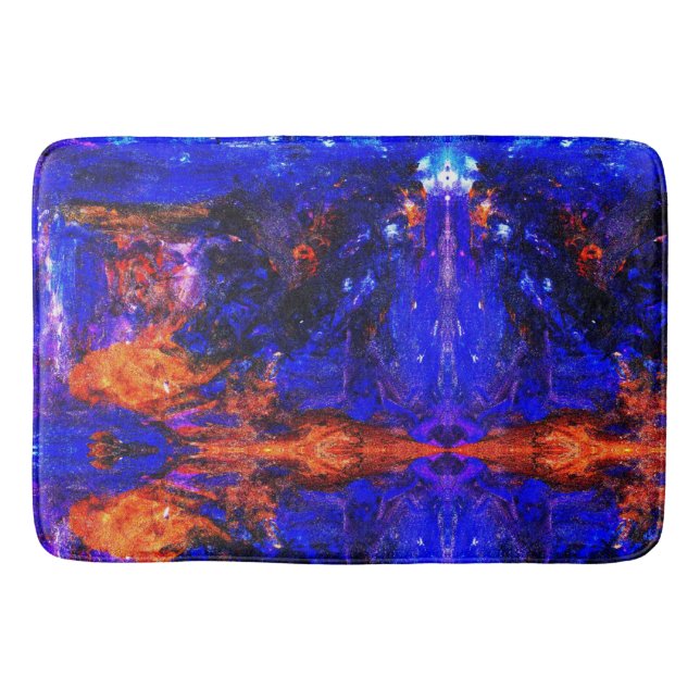 Tapis De Bain Bête bleue Courir le feu (Devant)