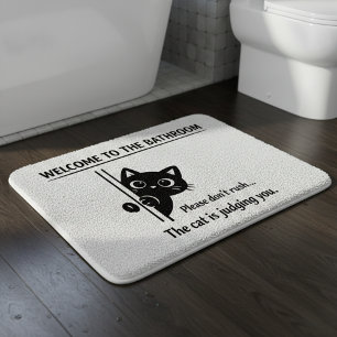 Tapis De Bain Bienvenue dans le compagnon de chat de salle de ba