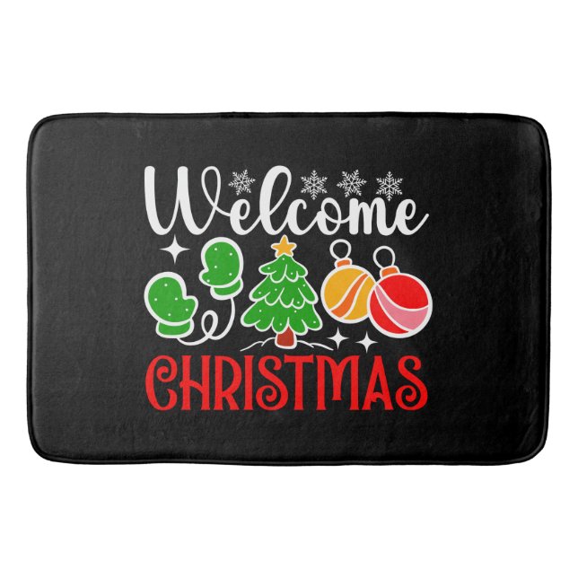 Tapis De Bain Bienvenue Noël-23758  (Devant)
