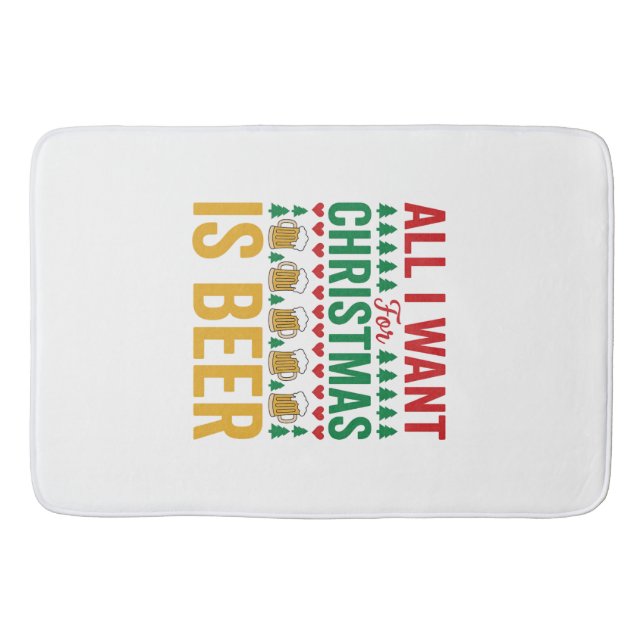 Tapis De Bain BièredeNoëlDessinHumourNoëlBoisson (Devant)