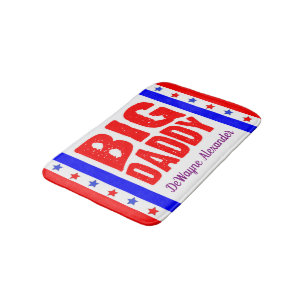 Tapis De Bain Big Daddy Stars and Stripes avec votre nom