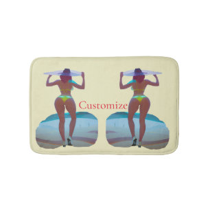 Tapis De Bain Bikini Booty Beach Girl Thunder_Cove