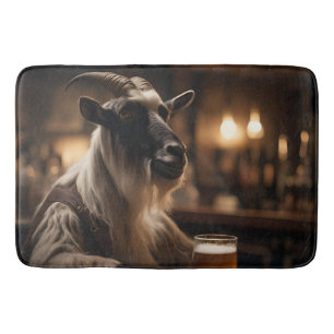 Tapis De Bain Billy the Kid : Une chèvre entre dans un bar,